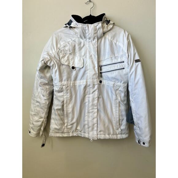 Vintage Body Glove Snow Tech, Sz M Jacket White Insulated Waterproof Coat - Picture 1 of 9